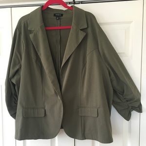 Torrid Ruched Sleeved Blazer